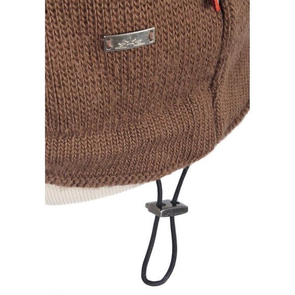 CAMPAGNOLO Brown Wool Blend Ski Theme Patches 1/4 Zip Sweater Vintage - Picture 7 of 7